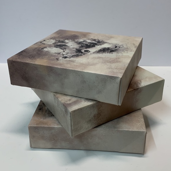 Set of 3 pictures Dog Portraits on Canvas - Picture 2 of 11